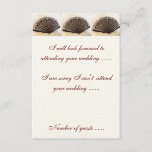 UAWG Tapisserie-u. Rosen-spanische RSVP Karte