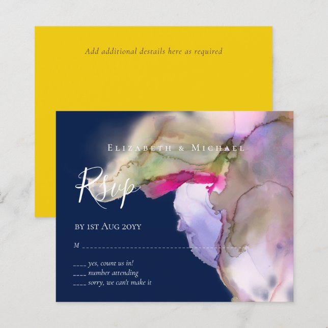 UAWG Technicolor Watercolor Wedding (Vorne/Hinten)