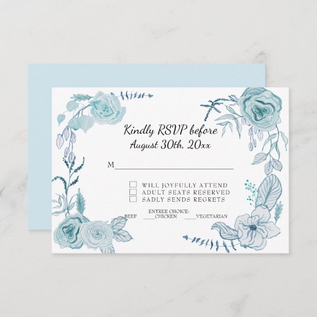 UAWG Terra Cotta Pink Blumenzwiebelblume Einladung (Vorne/Hinten)