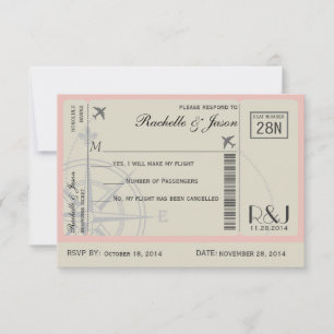 UAWG Ticket Airlines RSVP Karte