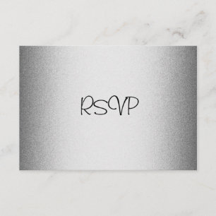 UAWG Wartekarte alles Ereignis-elegante Silber RSVP Karte