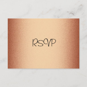 UAWG Wartekarten-elegante kupferne Bronze RSVP Karte