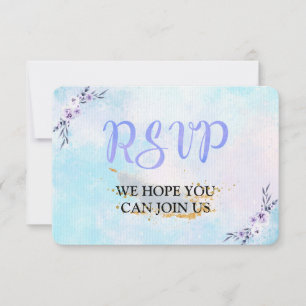 UAWG Watercolor Pastell RSVP Karte