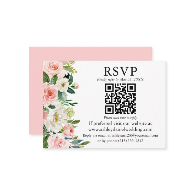 UAwg Wedding Begleitkarte (Vorderseite/Rückseite Beispiel)