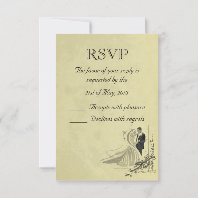 UAWG Wedding Card RSVP Karte (Vorderseite)