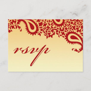 UAWG Wedding Card with Food Option RSVP Karte