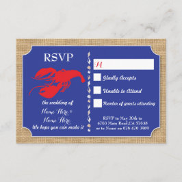 UAWG Wedding Cards Crawfish Boil Lobster lädt ein Einladung