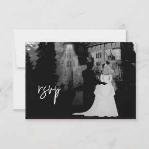 UAWG Wedding Oktober Halloween Herrenhaus RSVP Karte
