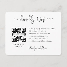 UAWG Wedding QR CODE Einschließkarte Begleitkarte
