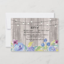 UAWG Wedding Rustic Wood Floral Cards lädt ein