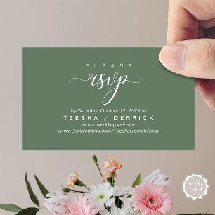 UAWG Wedding Website Erinnerung, Moderne Klasse Begleitkarte