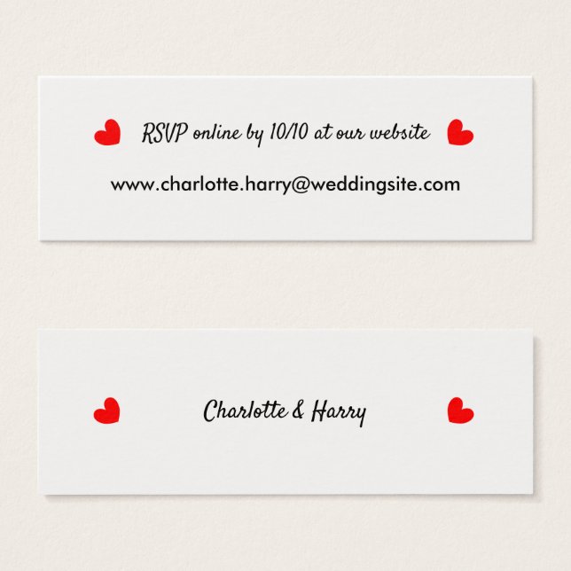 UAWG Wedding Website Personalisiert (Vorne & Hinten)
