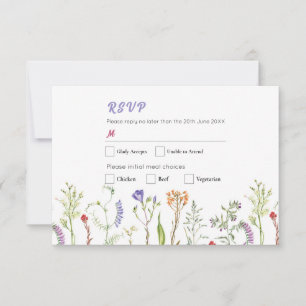 UAWG Wedding Wildblume Floral Ditsy Einladung