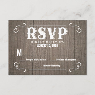 UAWG Western Holod Wedding Repair Cards RSVP Karte