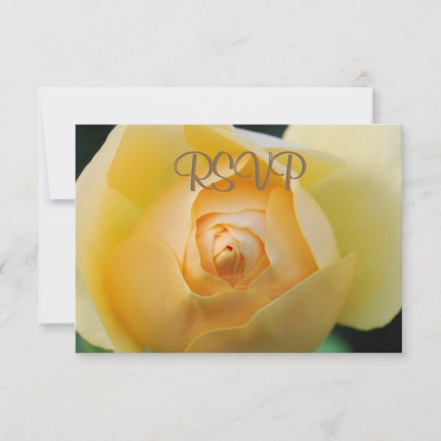 UAWG Yellow Rose RSVP Karte (Vorderseite)