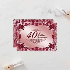 uAwg zum 40. Hochzeitstag Einladung