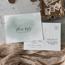 UAwg zur Auswahl der Kalligraphie-Grün- und Weißme Postkarte