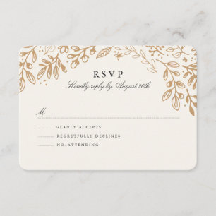 UAwg zur Ernte von Blume RSVP Karte