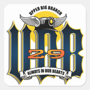 UBB 29 QUADRATISCHER AUFKLEBER