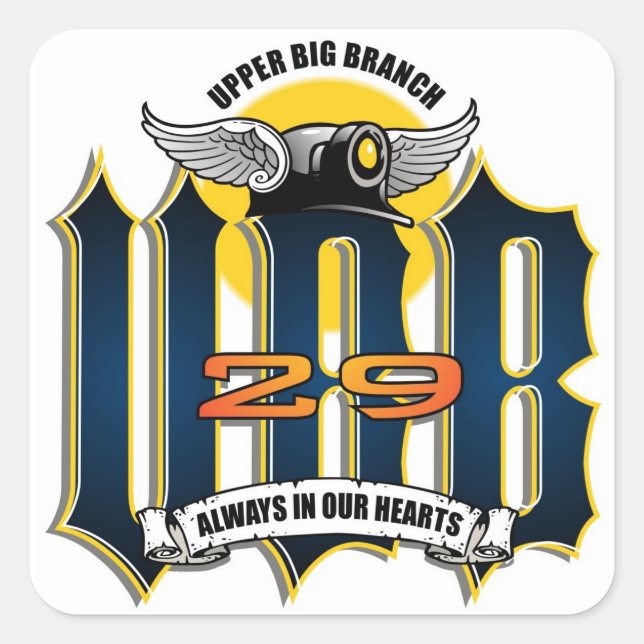 UBB 29 QUADRATISCHER AUFKLEBER (Vorderseite)