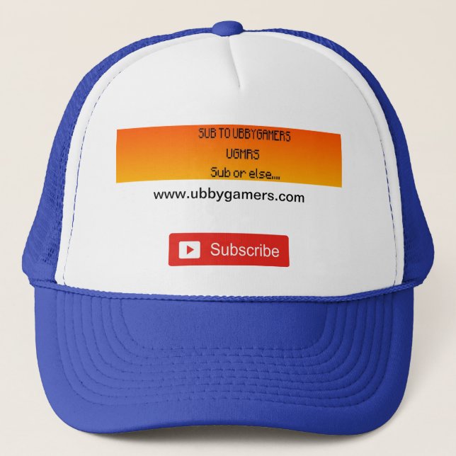 Ubby Gamers Cap Truckerkappe (Vorderseite)