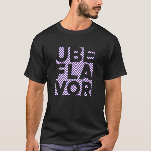 Ube Flavor Philippine Yam Filipino Food Feinschmec T-Shirt (Vorderseite)