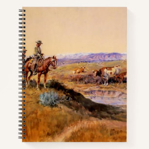 „Übel Zugerichtet“ Western Art von Charles M. Russ Notizbuch