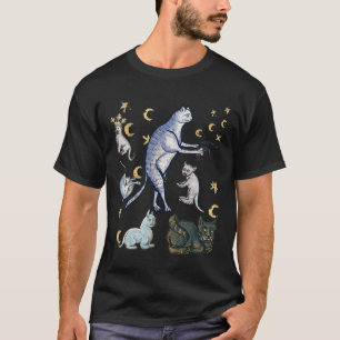 Übele mittelalterliche Katzen T-Shirt