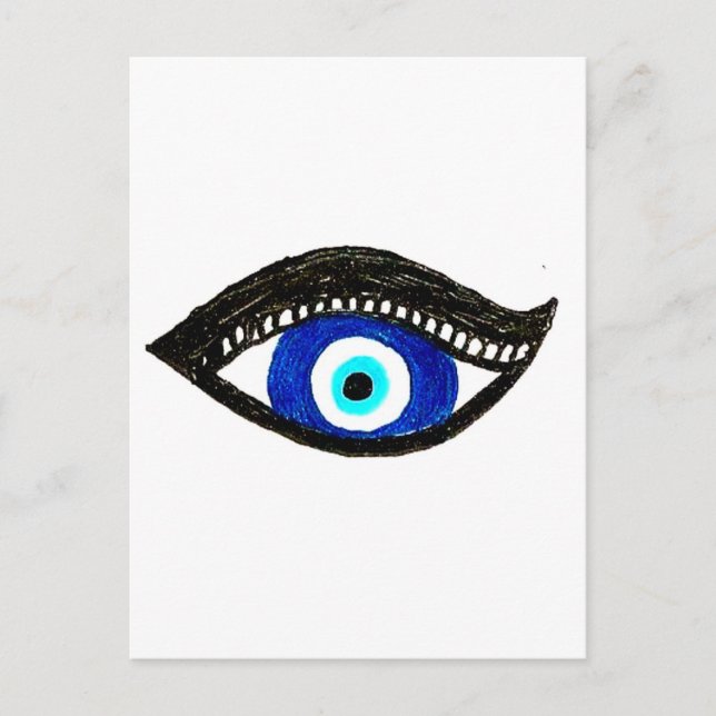 Übeles Auge Postkarte (Vorderseite)