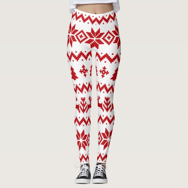 Übeles Pullover Weihnachten Leggings (Vorderseite)