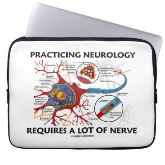 Übende Neurologie erfordert viel Nerv Laptopschutzhülle