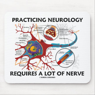 Übende Neurologie erfordert viel Nerv Mousepad