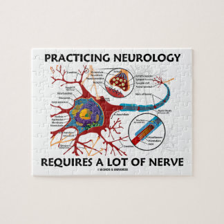 Übende Neurologie erfordert viel Nerv Puzzle