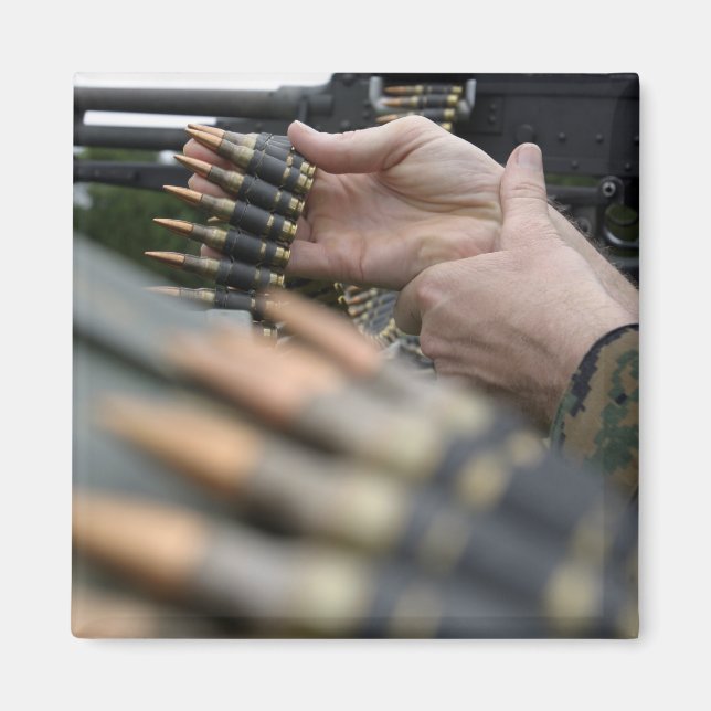 Über 3.000 Runden wurden von der M-240G abgefeuert Magnet (Vorne)