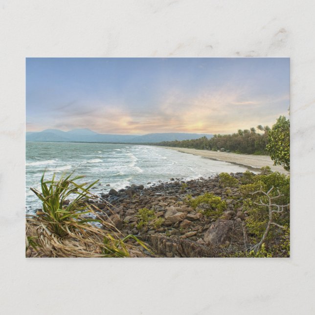 Über 6 km Strand Postkarte (Vorderseite)