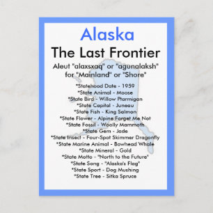 Über Alaska Postkarte