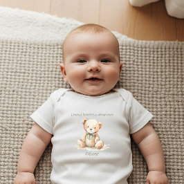 Über alle Maßen geliebter Teddybär Neugeborenes Baby Strampler