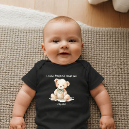Über alle Maßen geliebter Teddybär Neugeborenes Baby Strampler