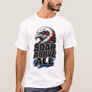 Über allem schwebender Weißkopfseeadler Kraft Kuns T-Shirt