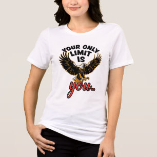 Über allen majestätischen Adlerkunst schweben Tri-Blend Shirt