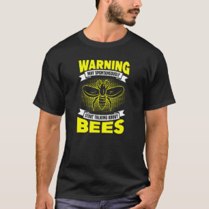 Über BienenNatur Wildbienenstockwabenwaben spreche T-Shirt