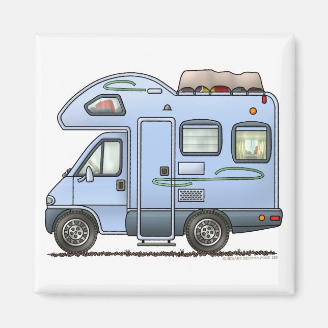 Über Cab Camper RV Magnet (Vorne)