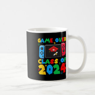 Über Cl of 2024 Video Gamer Students Funny Graduat Kaffeetasse