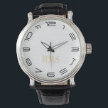 Uber Cool Mens Klassische Mit Monogramm Initialen  Armbanduhr<br><div class="desc">Das Vintage, handgefertigte, personalisierte Herrenlederband, Legierungskoffer, Armbanduhr. Ein Zeitmesser, der nie außer Mode kommt. Geben Sie einfach die Initialen ein. Machen Sie eine wunderbare, individuelle Uhr für die besonderen Männer in Ihrem Leben - Papa, Bräutigam, Ehemann, Bruder, Großvater, Freund. Ein großartiges Geschenk für den Tag des Vaters, Geburtstag, Hochzeit, Ehejubiläum,...</div>