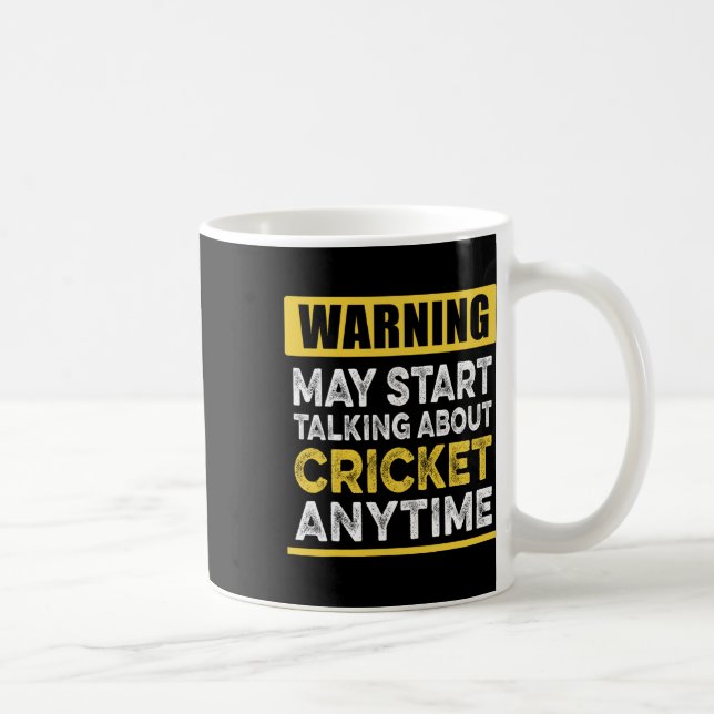 Über Cricket sprechen, wann immer lustiger Cricket Kaffeetasse (Rechts)
