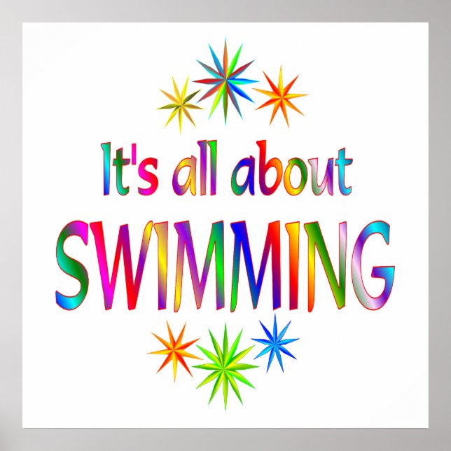 Über das Schwimmen Poster (Vorne)