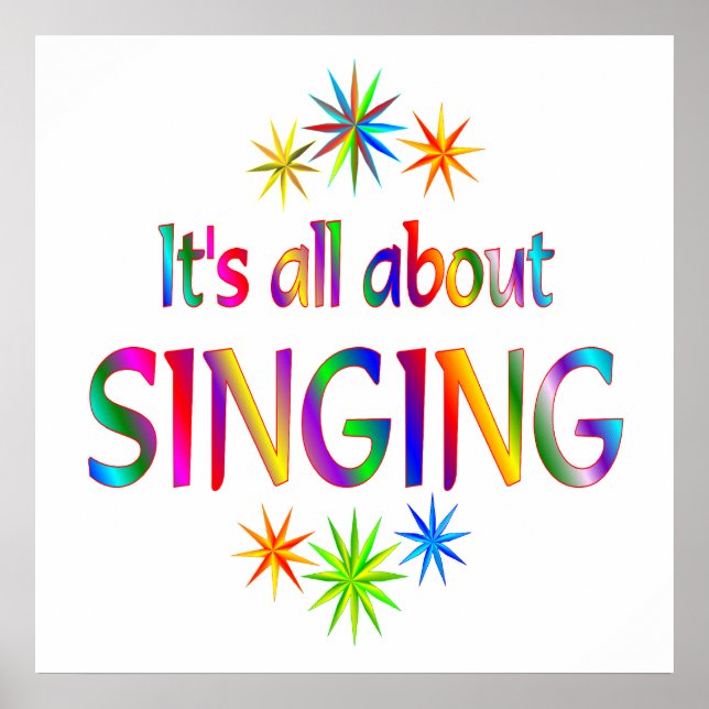 Über das Singen Poster (Vorne)