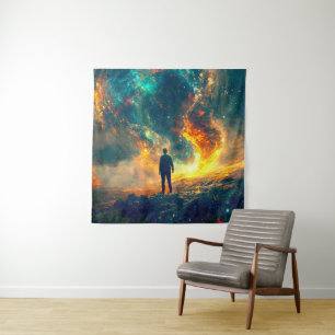 Über Das Universum Wandteppich
