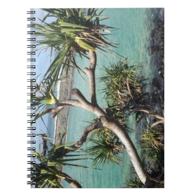 Über dem Beach Spiral Journal-Notebook Notizblock (Vorderseite)