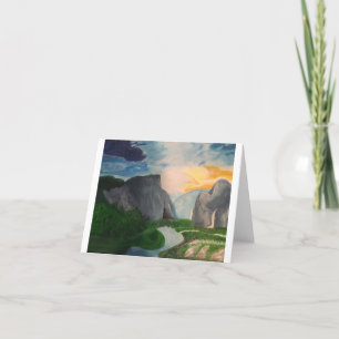 Über dem Berg Dankeskarte